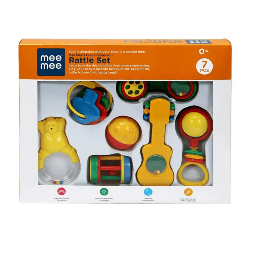 Meemee Rattle Set 7 Pcs - Naivri