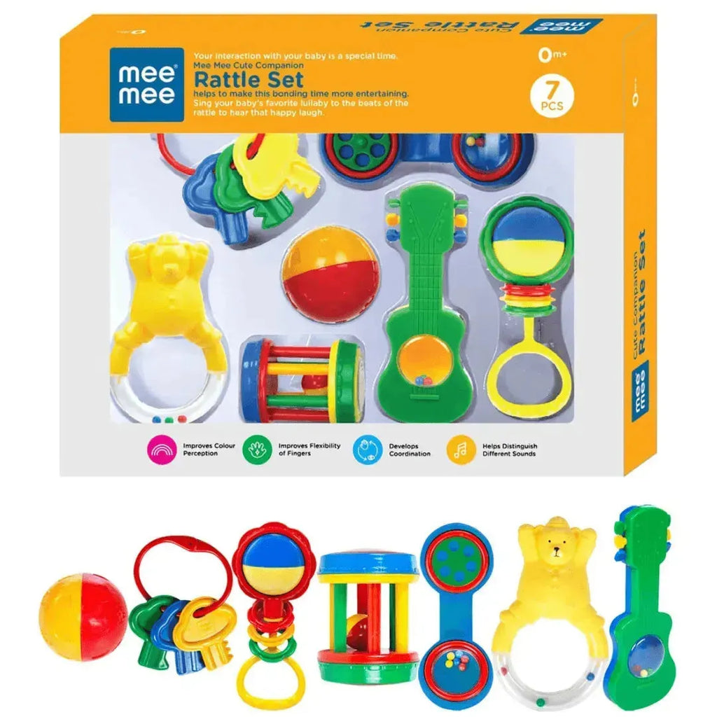 Meemee Rattle Set 7 Pcs - Naivri