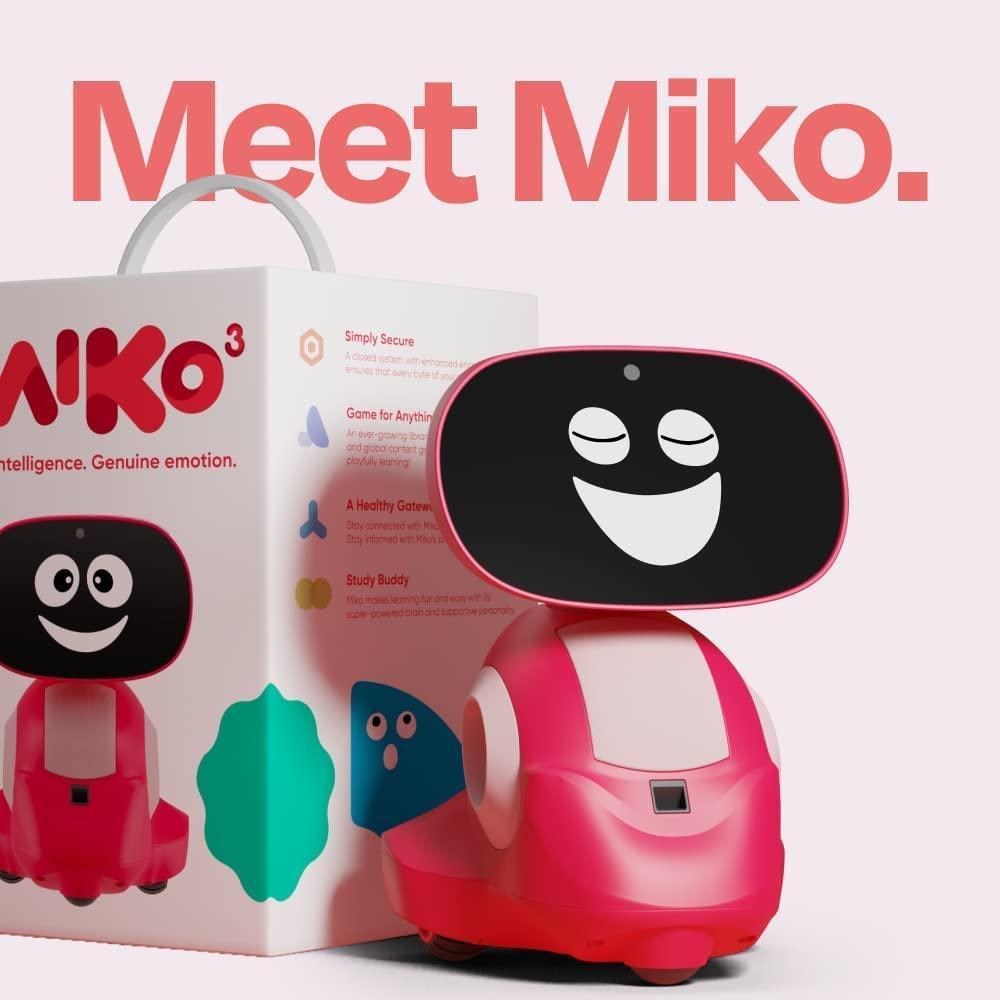 Miko 3: AI-Powered Smart Robot for Kids Red - Naivri