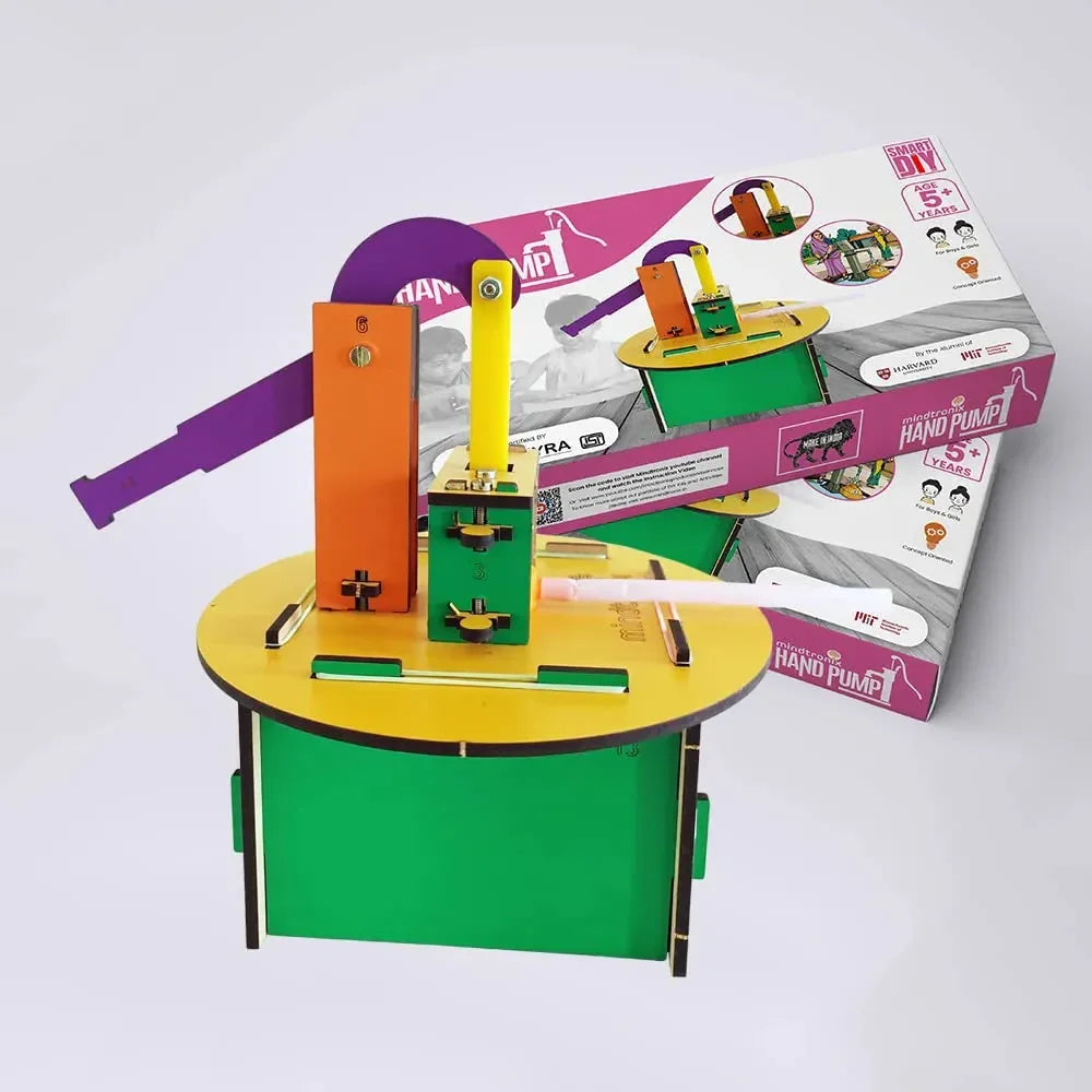 Mindtronix DIY Hand Pump – STEM Educational Construction Activity Kit for Kids | Learn Water Irrigation, Mechanical Principles & Engineering Skills - Naivri