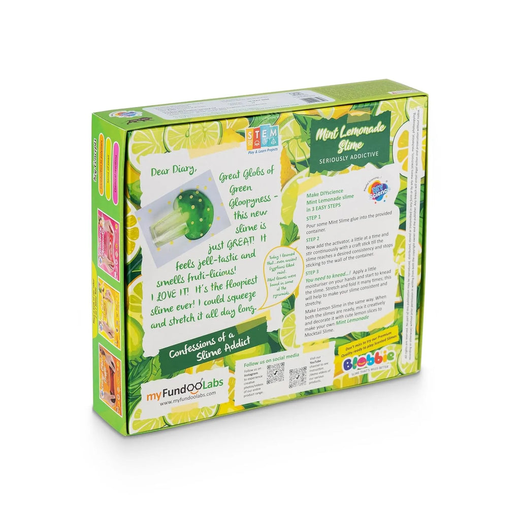 Mint Lemonade 2 in 1 Slime Kit Scented - Naivri