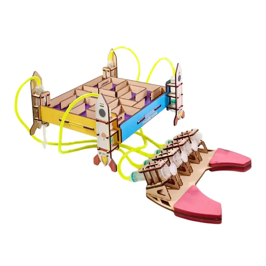 Mintronix Hydraulic Maze | STEM Educational DIY Kit | Learn Hydraulics, Physics & Engineering | Build Your Own Maze Game - Naivri