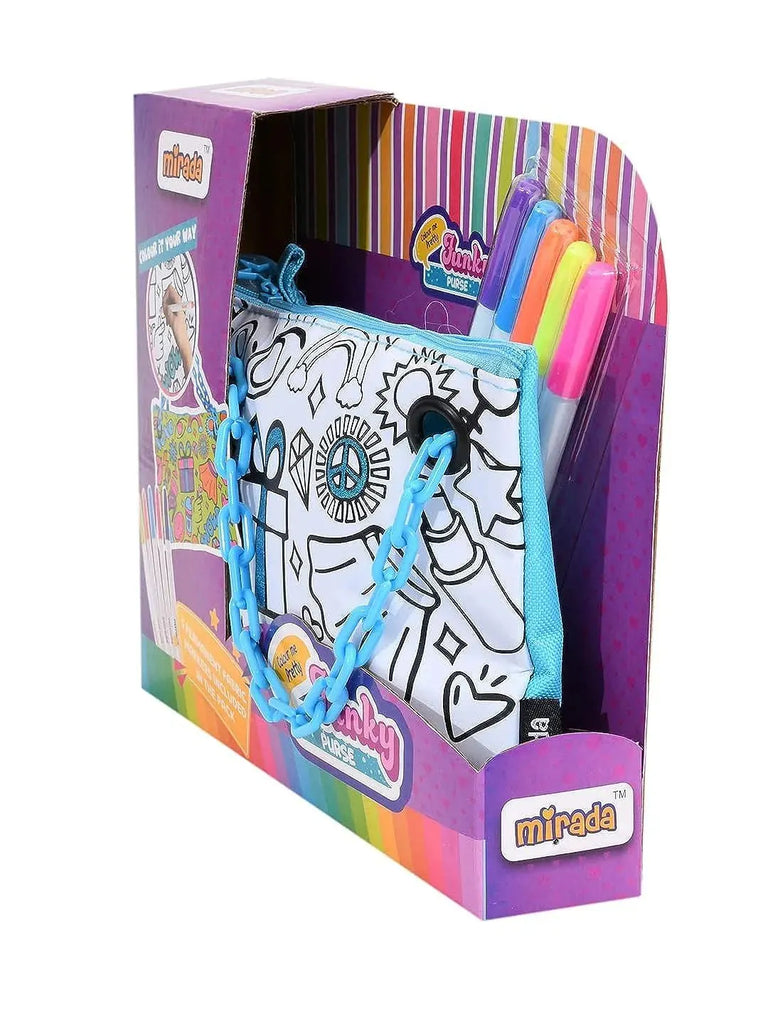 Mirada Color Your Own Funky Purse - Naivri