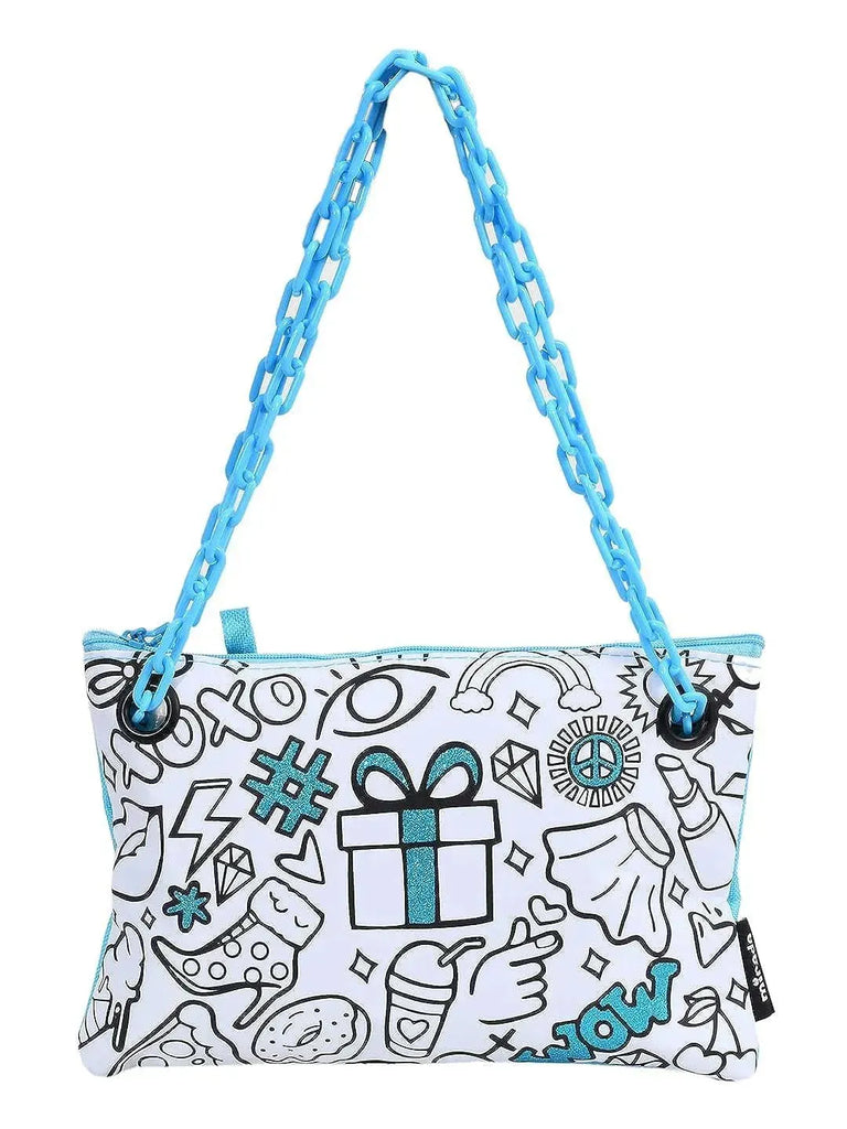 Mirada Color Your Own Funky Purse - Naivri