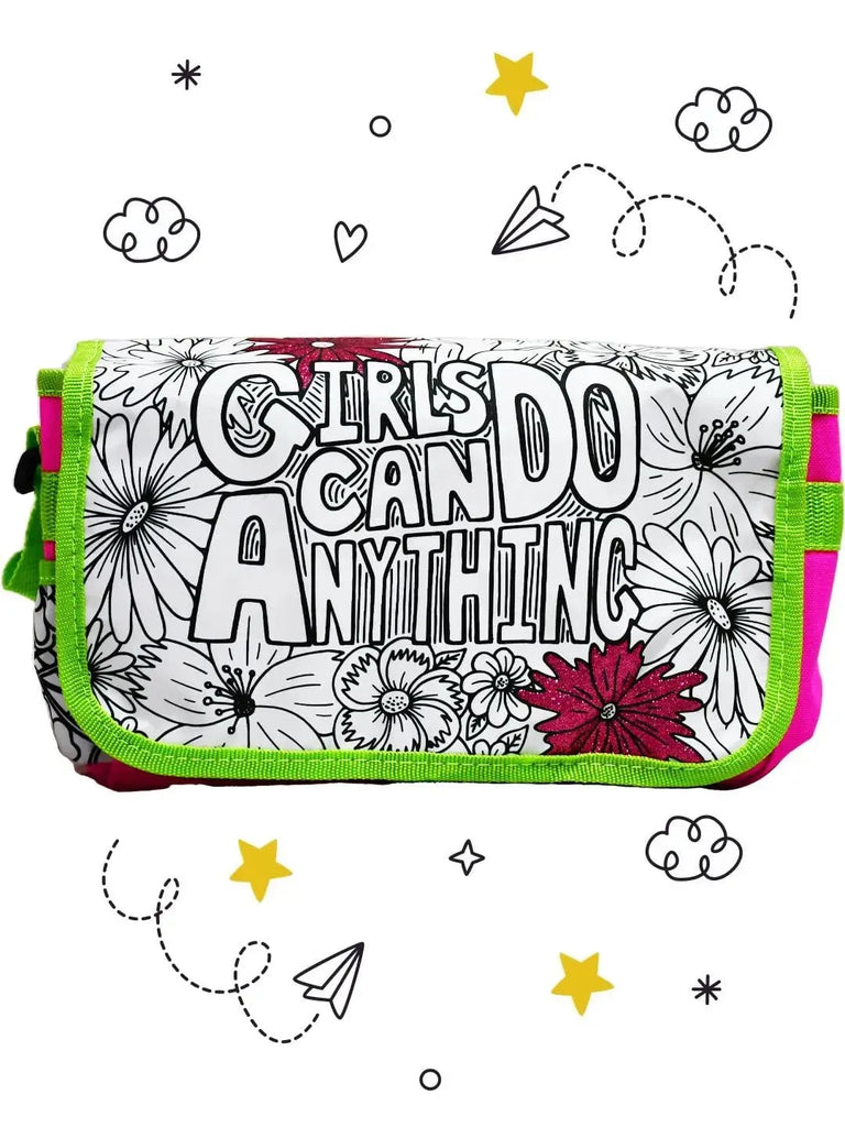 Mirada Color Your Own Girly Sling Purse - Naivri