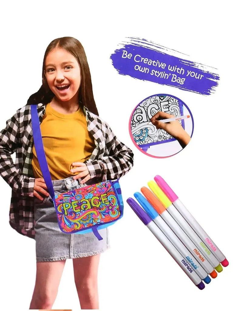 Mirada Color Your Own Peace Sling Bag - Naivri