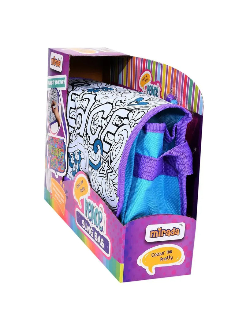 Mirada Color Your Own Peace Sling Bag - Naivri