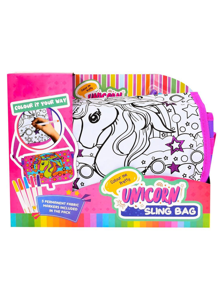 Mirada Color Your Own Unicorn Sling Bag - Naivri