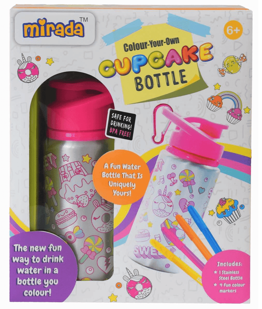 Mirada Cupcake / Cool Girl Bottle (Design May Vary) - Naivri