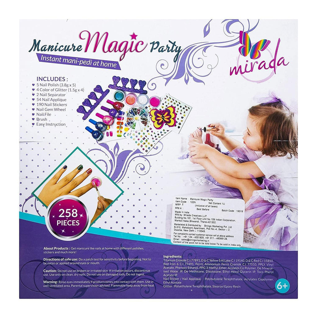 Mirada Manicure Magic Party Instant Medi-Pedi At Home - Naivri