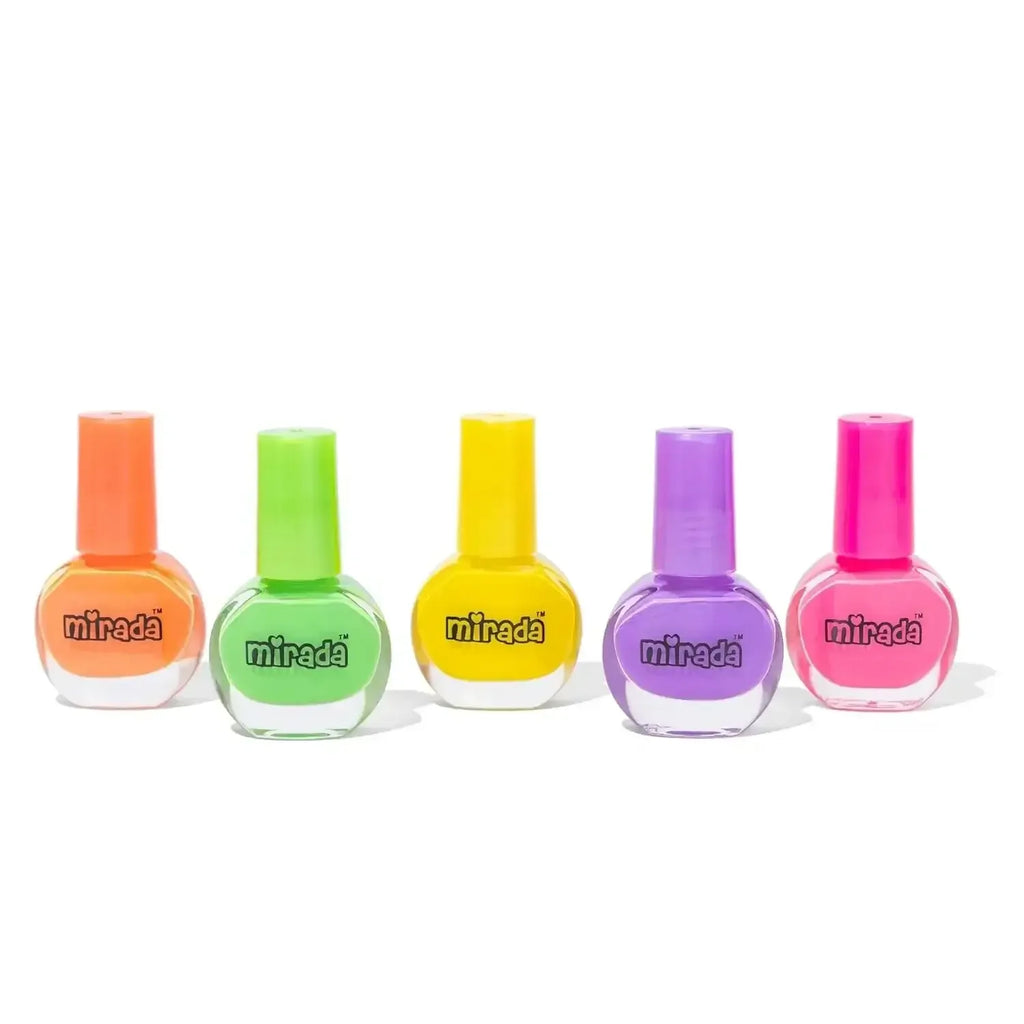 Mirada Moonlight Magic – Glow-in-the-Dark Nail Polish Set for Kids with Bonus Stickers - Naivri