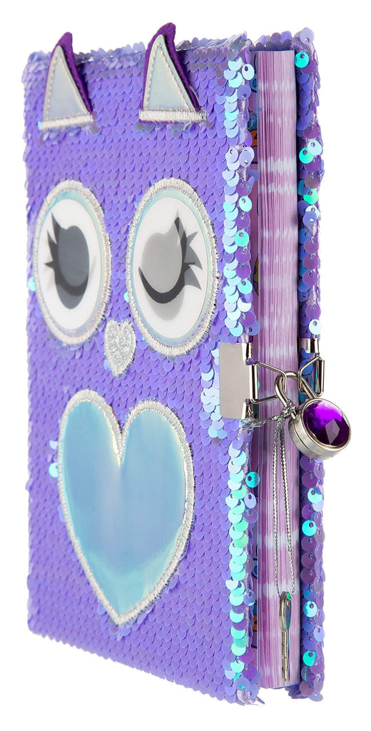 Mirada Owl Flip Sequin Notebook - Naivri