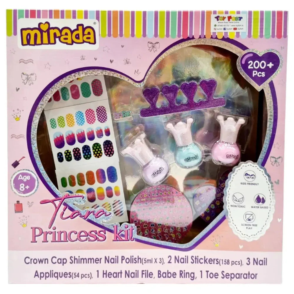 Mirada Tiara Princess Kit – Dress-Up Accessory Set for Girls Age 8+ - Naivri