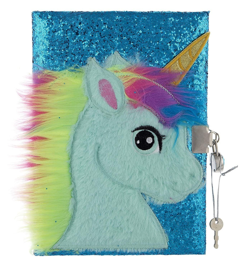 Mirada Unicorn with Horn Glitter Notebook - Naivri