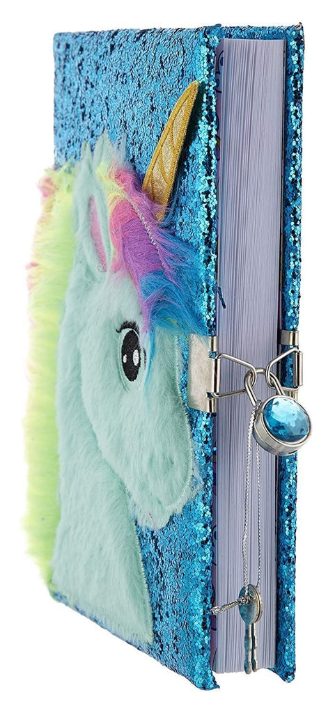 Mirada Unicorn with Horn Glitter Notebook - Naivri