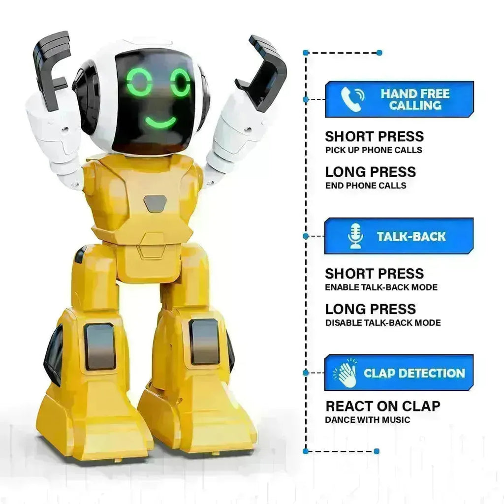 Mirana Smart Interactive Walking Robot Moon Walker Yellow - Naivri