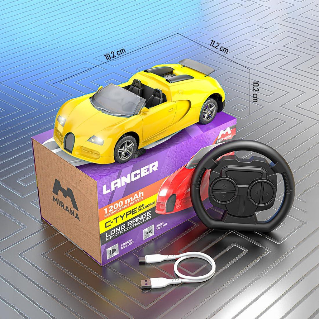Mirana Speedster Remote Controlled Racing Car Yellow - Naivri