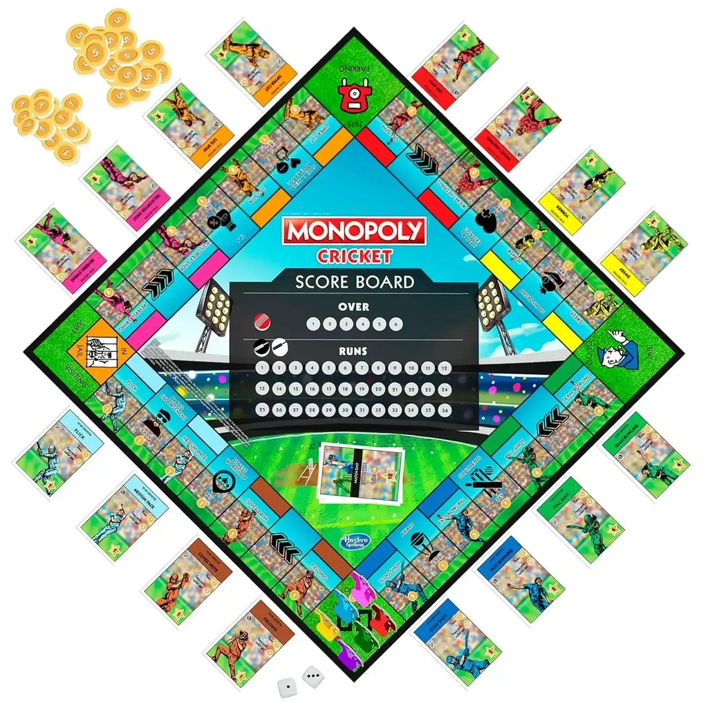 Monopoly Cricket F8707 – Cricket Meets Classic Monopoly Strategy! - Naivri
