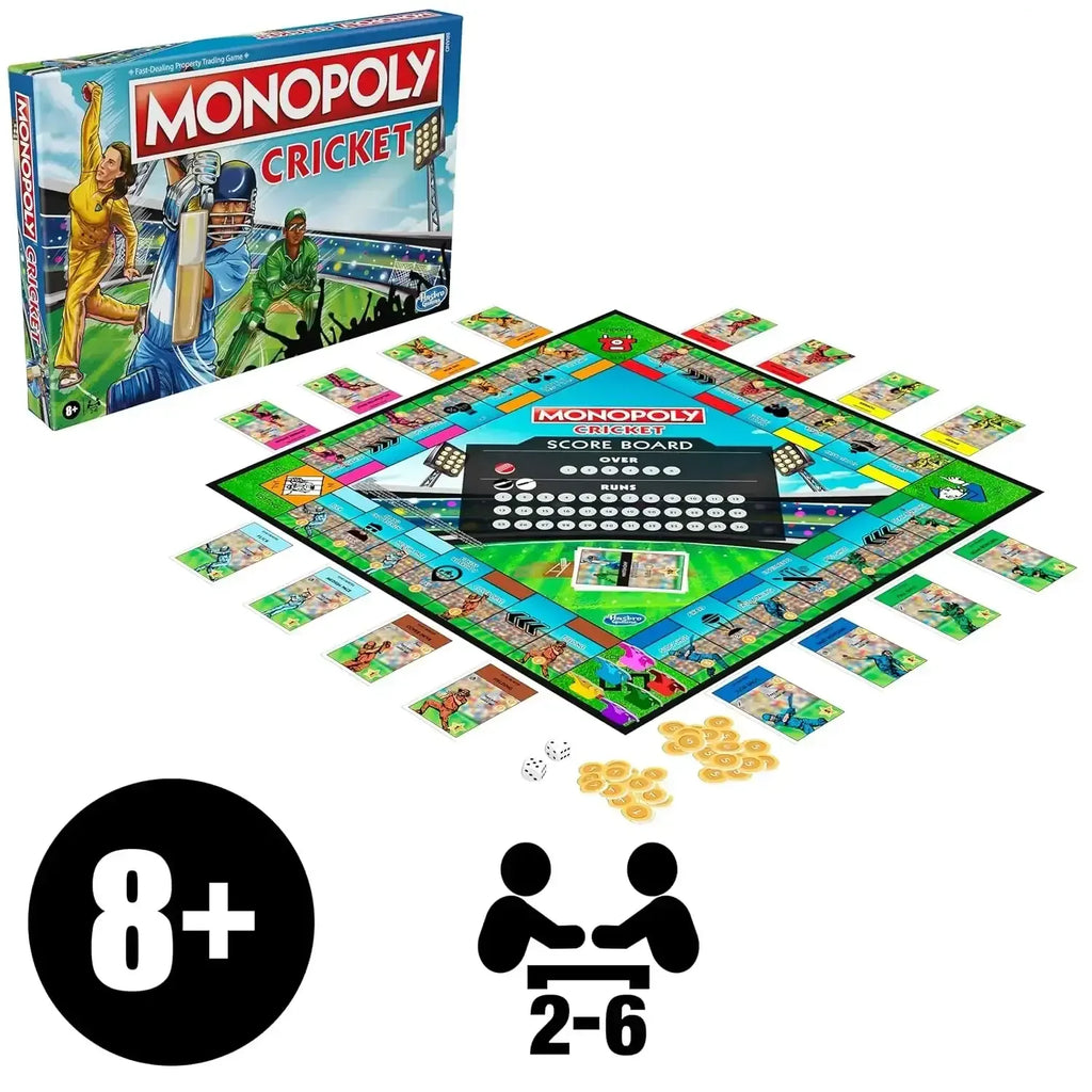 Monopoly Cricket F8707 – Cricket Meets Classic Monopoly Strategy! - Naivri