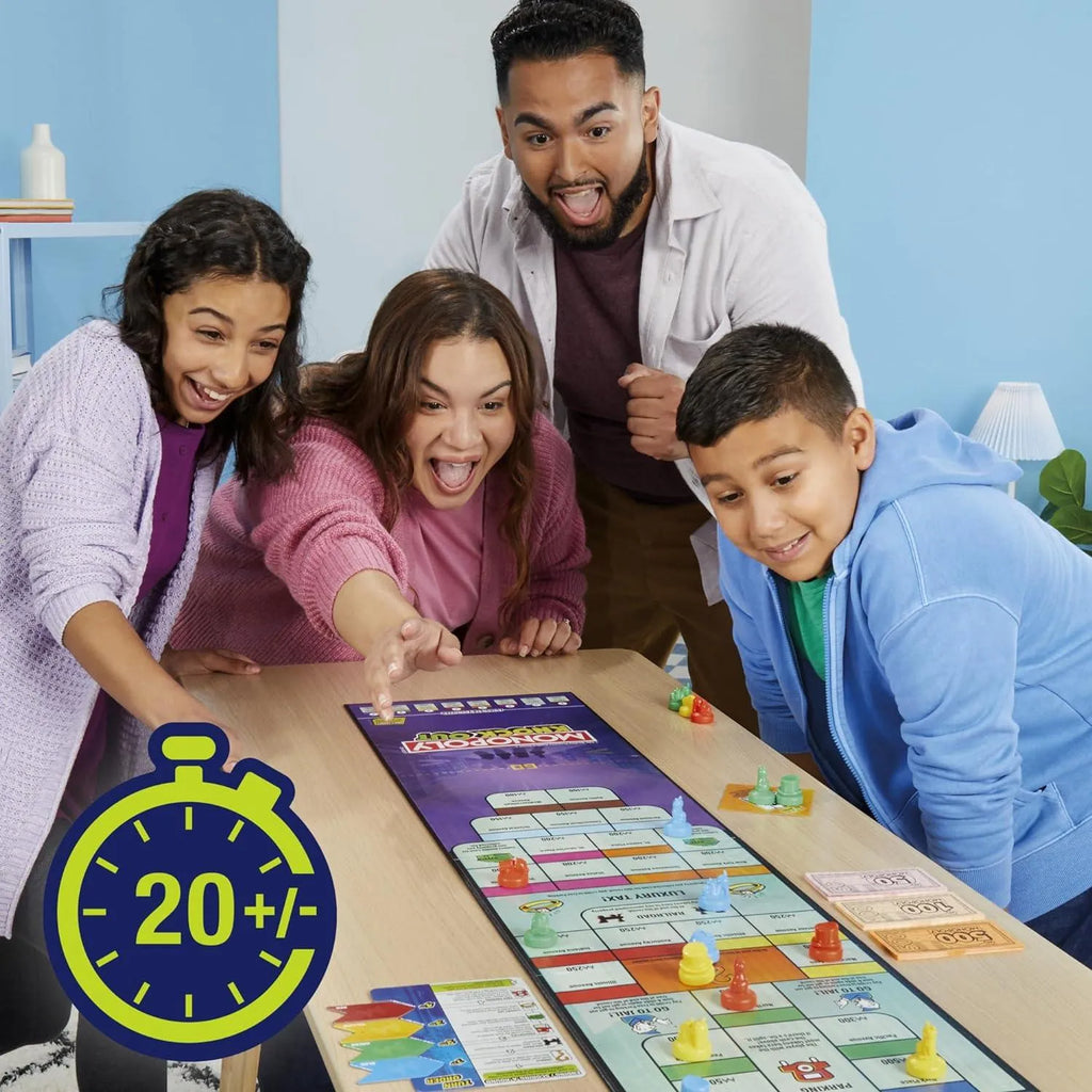 Monopoly Knockout Family Party Game, Quick-Playing Board Games for Ages 8+, 2-8 Players, 20 Mins F8995 - Naivri