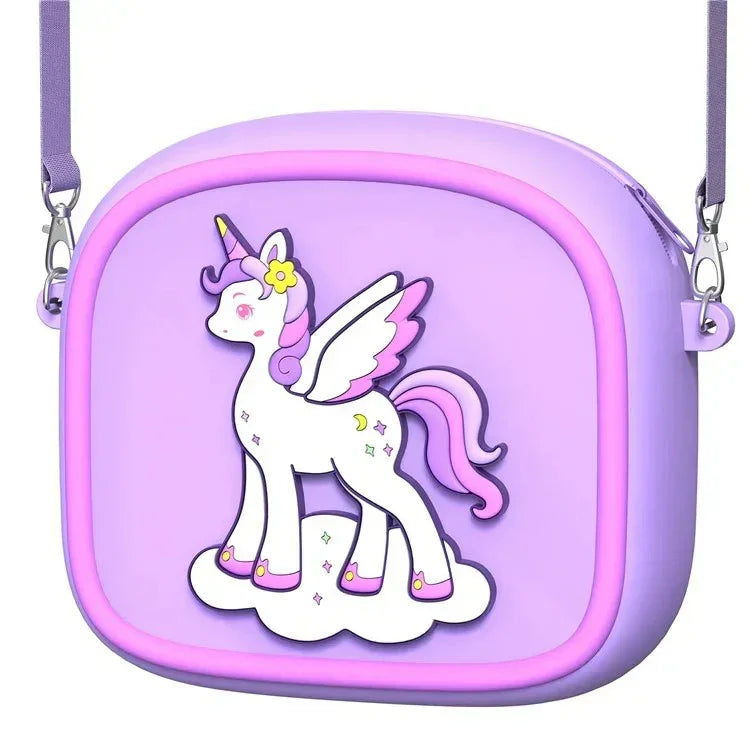Multicolor Silicone Sling Bag – Stylish & Kid-Friendly! ?✨ - Naivri