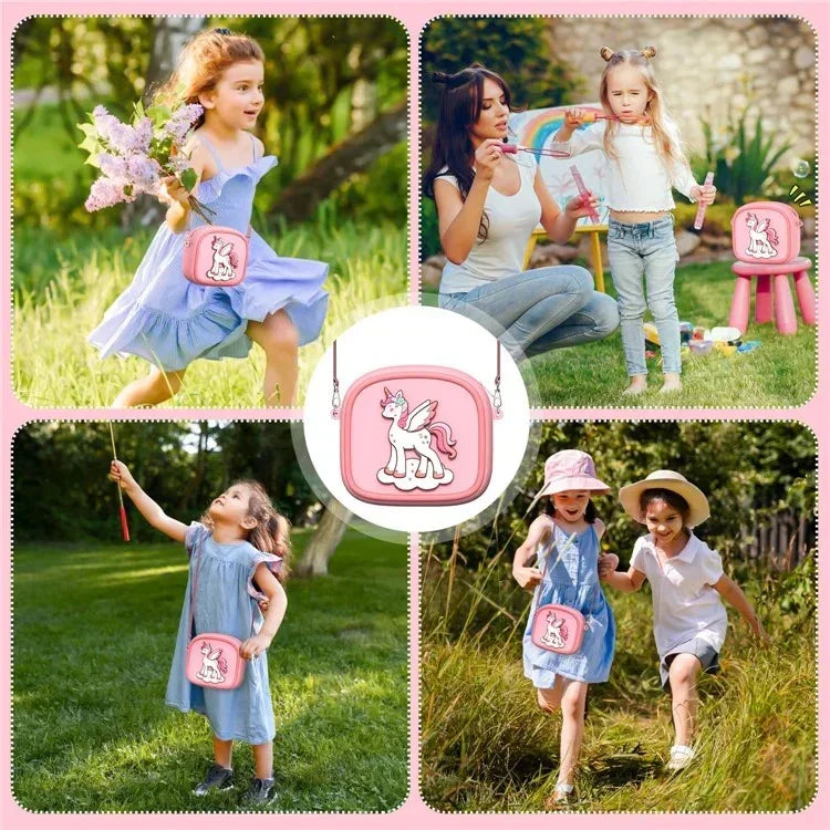 Multicolor Silicone Sling Bag – Stylish & Kid-Friendly! ?✨ - Naivri