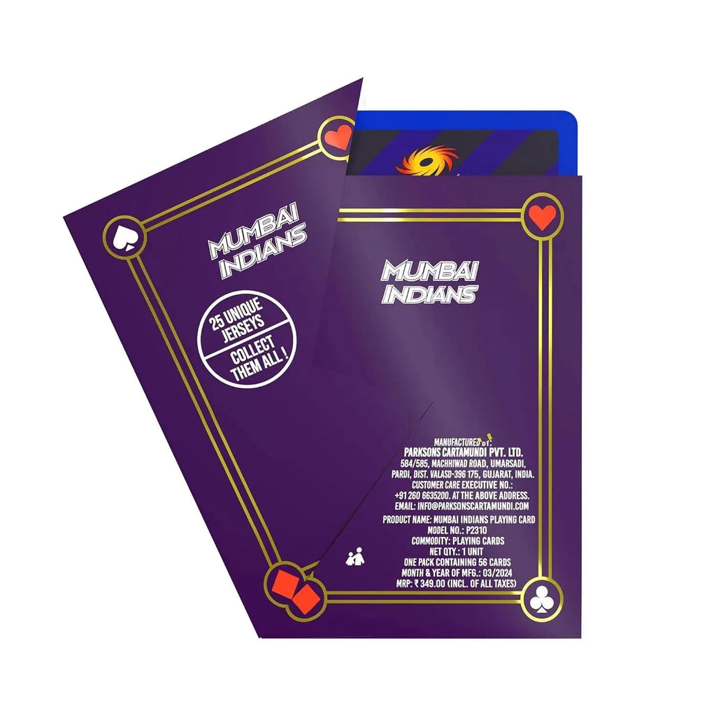 Mumbai Indians Professional Poker Playing Cards - Naivri