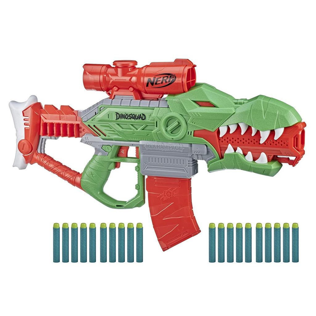 Nerf DinoSquad Rex-Rampage Motorized Dart Blaster - Naivri
