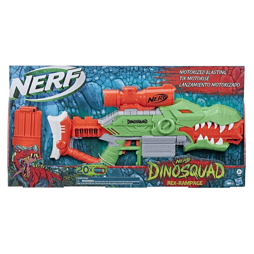 Nerf DinoSquad Rex-Rampage Motorized Dart Blaster - Naivri