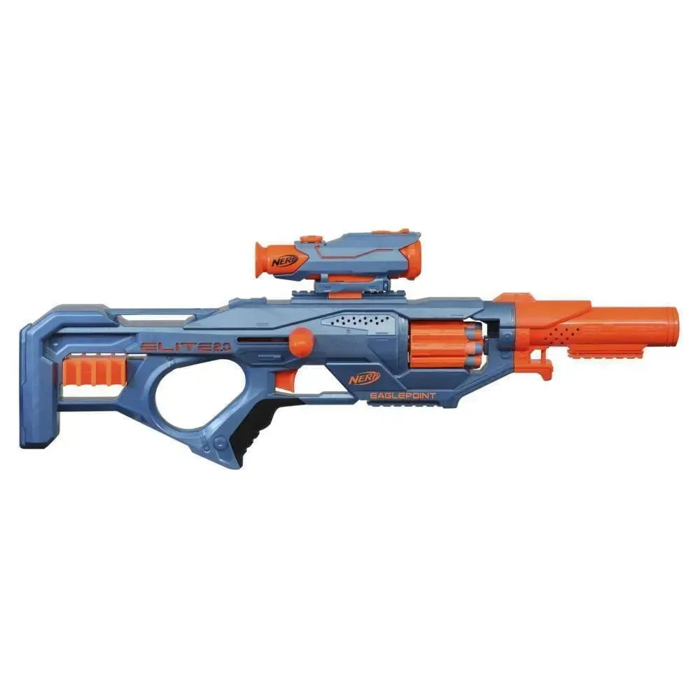 Nerf Elite 2.0 Eaglepoint RD-8 Blaster – Customizable Dart Blaster with Scope, Barrel, and 16 Official Elite Darts - Naivri