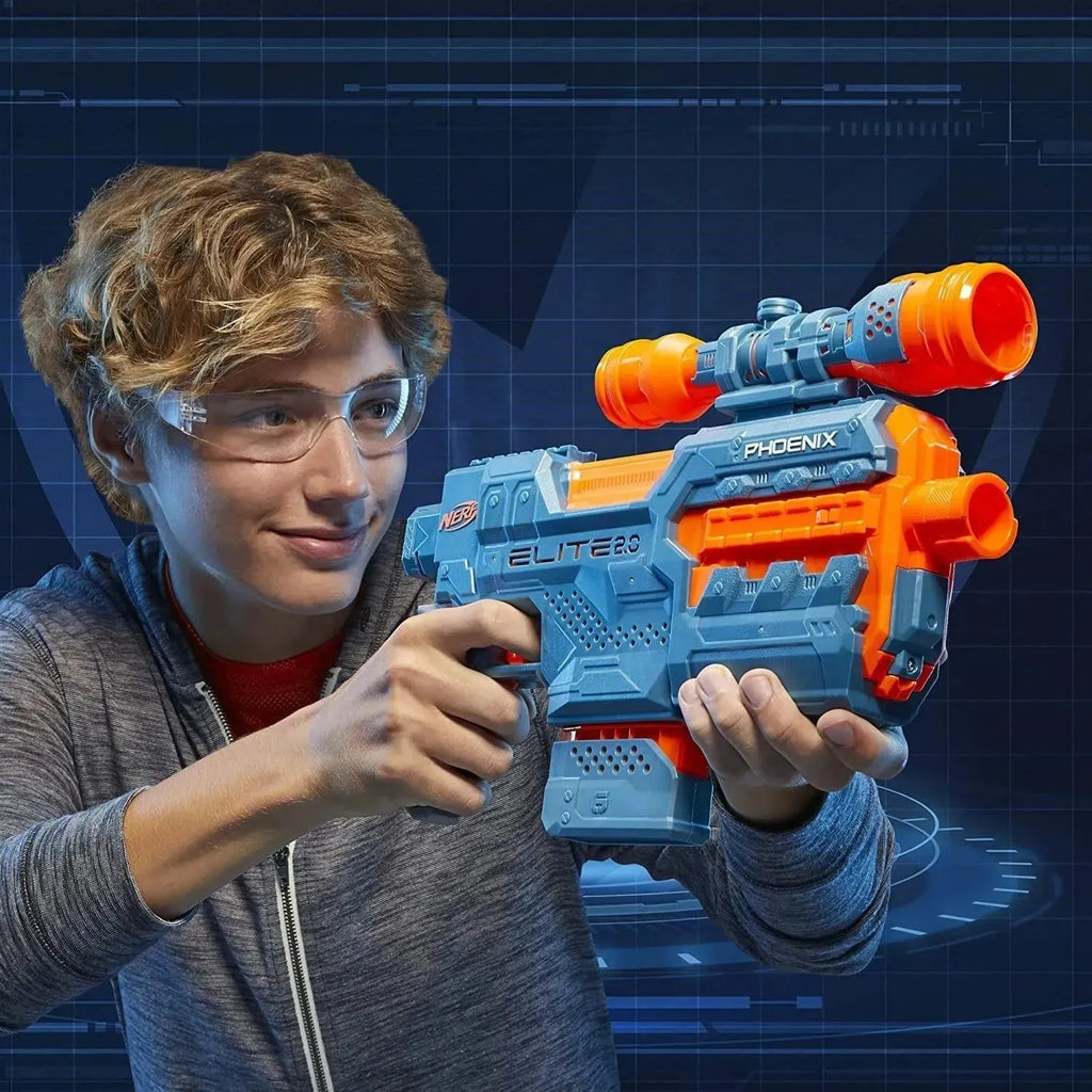 Nerf Elite 2.0 Phoenix CS-6 Motorized Blaster with Customizing Features - Naivri