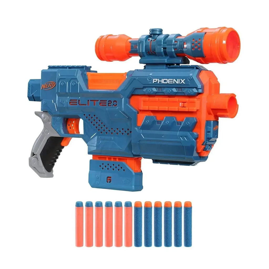 Nerf Elite 2.0 Phoenix CS-6 Motorized Blaster with Customizing Features - Naivri
