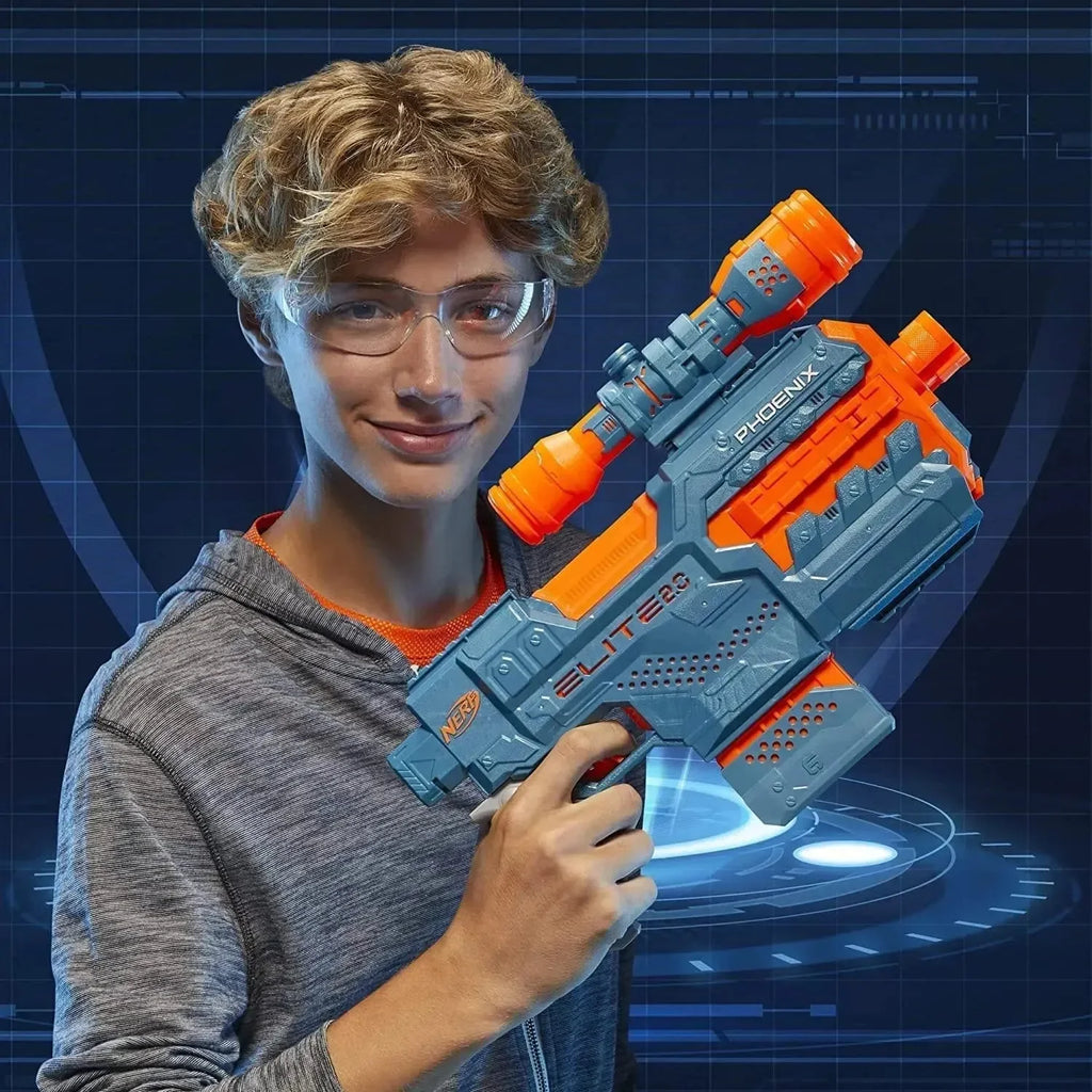 Nerf Elite 2.0 Phoenix CS-6 Motorized Blaster with Customizing Features - Naivri