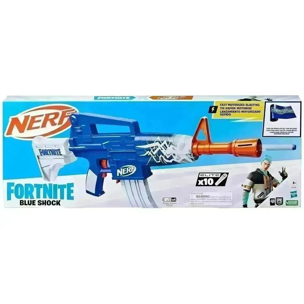 Nerf Fortnite Blue Shock Fast Motorized Blasting - Naivri