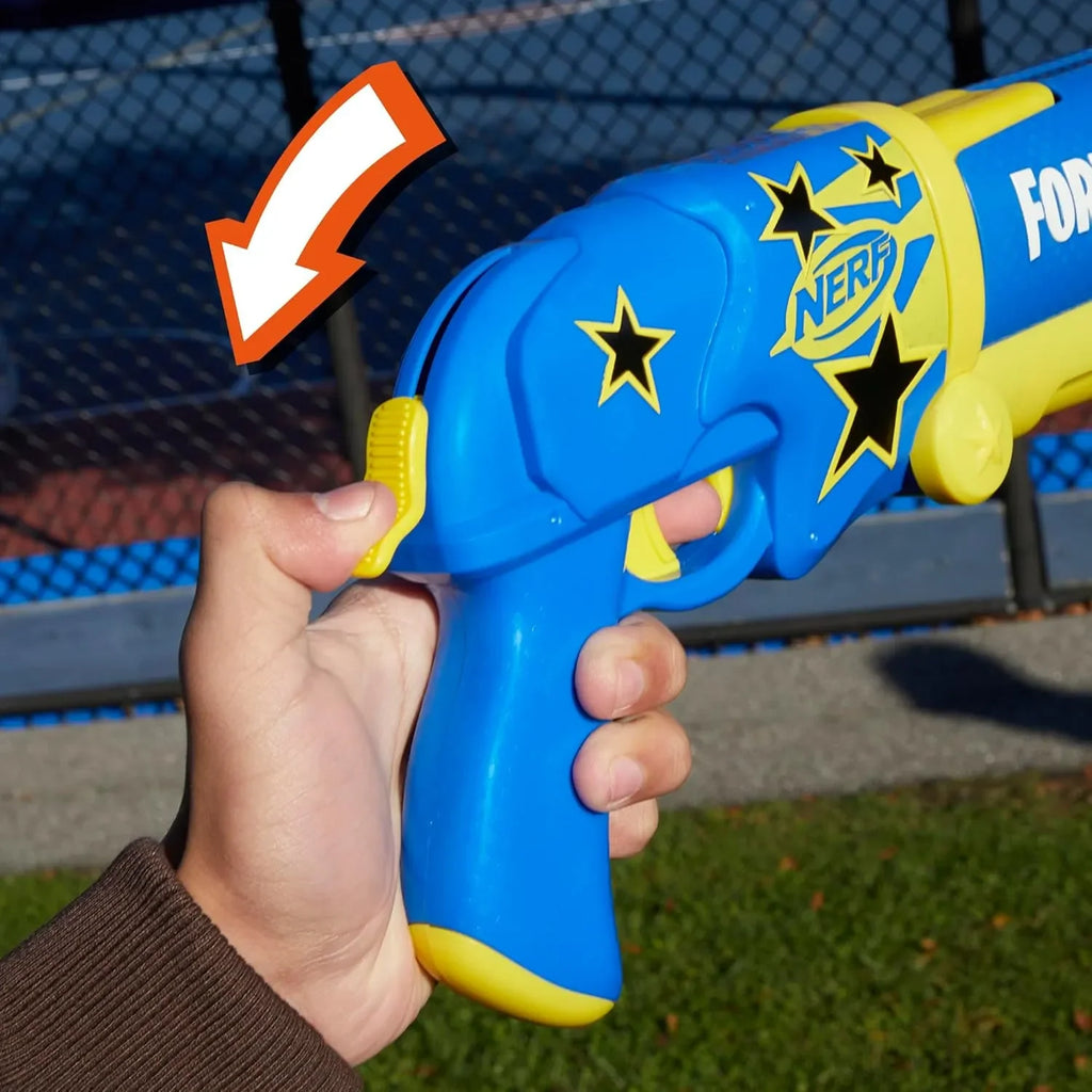 Nerf Fortnite Half Tone Hero Blaster – Official Fortnite Edition Dart Blaster with Bonus In-Game Code and 12 Elite Darts - Naivri