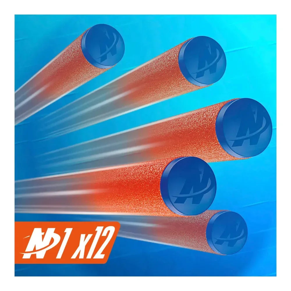 Nerf N Series Double Impact Blaster – With 12 Official Nerf N1 Darts | High Accuracy Foam Dart Gun by Hasbro - Naivri