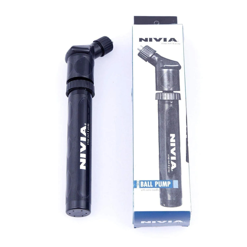 Nivia Ball Pump Double Action Black - Naivri