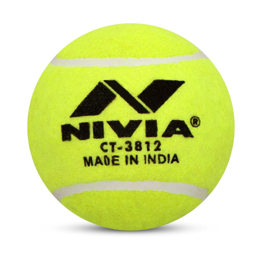 Nivia Cricket Teniss Ball Heavy Yellow - Naivri