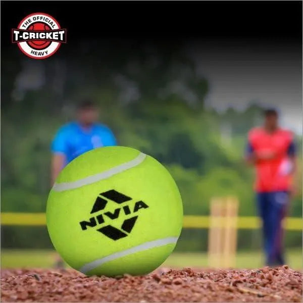 Nivia Cricket Teniss Ball Heavy Yellow - Naivri