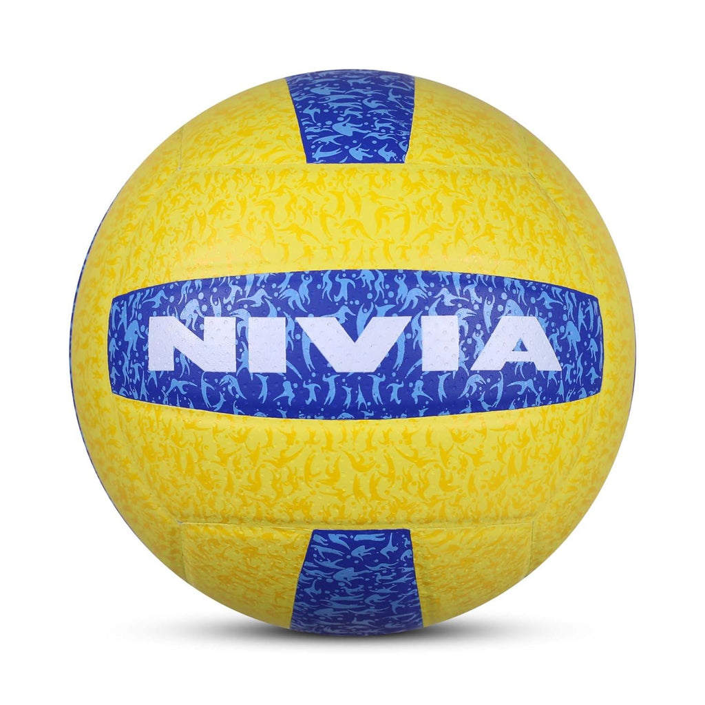 Nivia Volleyball G-2020 Size 4 Yellow Blue - Naivri