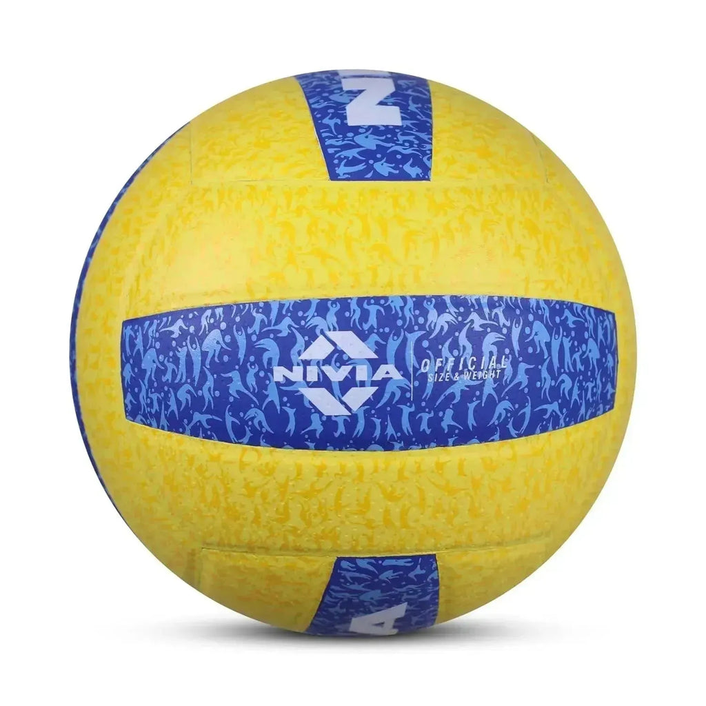 Nivia Volleyball G-2020 Size 4 Yellow Blue - Naivri