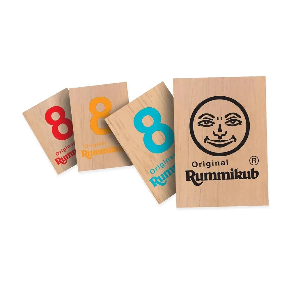 O. Fidelman Rummikub Numbers Wooden Tiles – Classic Wooden Tile Strategy Game for Kids and Families - Naivri