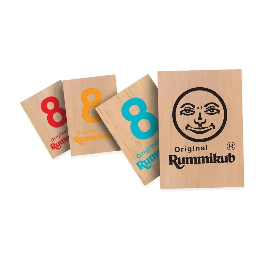 O. Fidelman Rummikub Numbers Wooden Tiles – Classic Wooden Tile Strategy Game for Kids and Families - Naivri