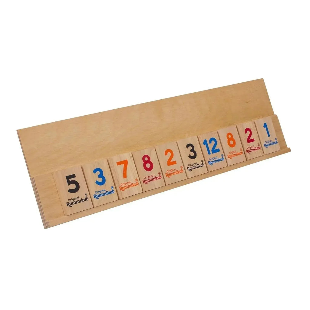 O. Fidelman Rummikub Numbers Wooden Tiles – Classic Wooden Tile Strategy Game for Kids and Families - Naivri