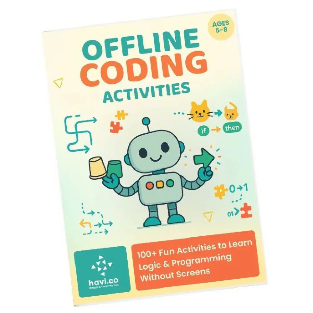 Offline coding activities book | Screenless coding activity book for kids of age 5 to 8 - Naivri