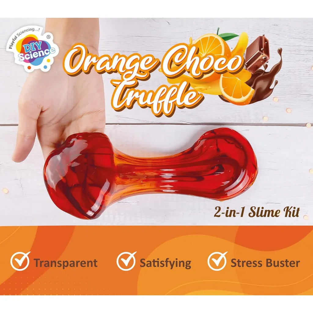 Orange Choco Truffle 2 in 1 Slime Kit Scented - Naivri