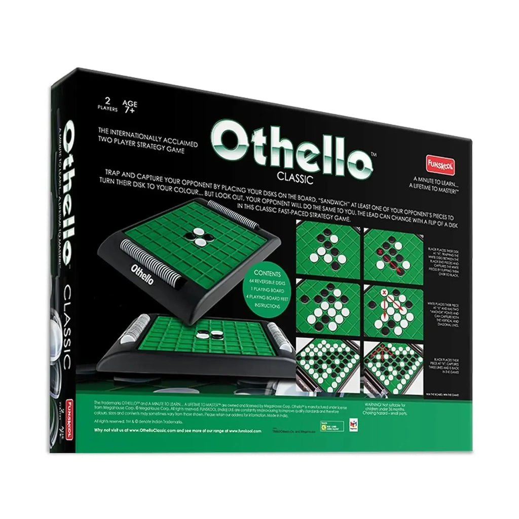 Othello Classic Strategy Board Game – Reversing Challenge for Ages 7+ - Naivri