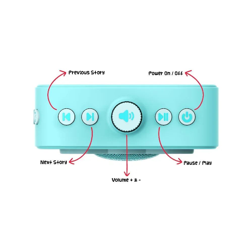 Oye Kids Story Box Speaker with 1000 Stories in Hindi and English. Electronic Learning Toy for Kids Age 3 to 10. Birthday Gift for Kids Boys Girls Children Babies. Story Telling Speaker for Children. - Naivri