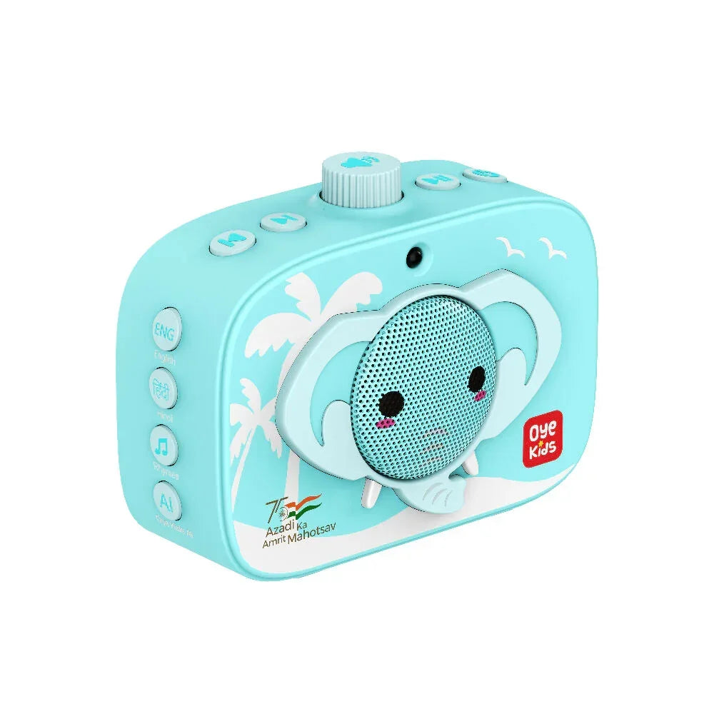 Oye Kids Story Box Speaker with 1000 Stories in Hindi and English. Electronic Learning Toy for Kids Age 3 to 10. Birthday Gift for Kids Boys Girls Children Babies. Story Telling Speaker for Children. - Naivri