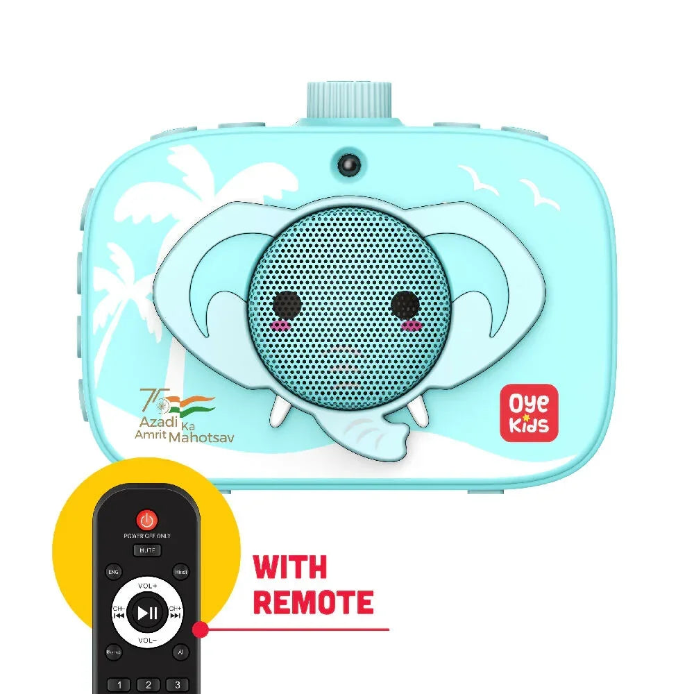 Oye Kids Story Box Speaker with 1000 Stories in Hindi and English. Electronic Learning Toy for Kids Age 3 to 10. Birthday Gift for Kids Boys Girls Children Babies. Story Telling Speaker for Children. - Naivri